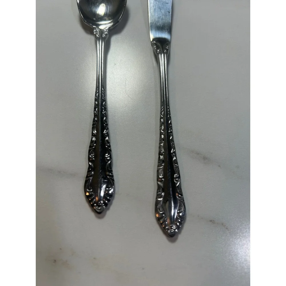 National Stainless Wildwood Flatware‎ Soup Spoon and Butter Spreader Set Japan